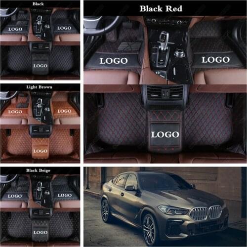 Custom Made Car Floor Mats for Bmw X6 E71 E72 F16 G06 X4 F26 G02 X2 F39 Leather Car Accessories Automobile Custom Carpet Cover