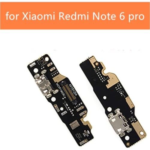 For Xiaomi Redmi Note 6 pro USB Charger Port Dock Connector PCB Board Ribbon Flex Cable Charging Port Component Parts