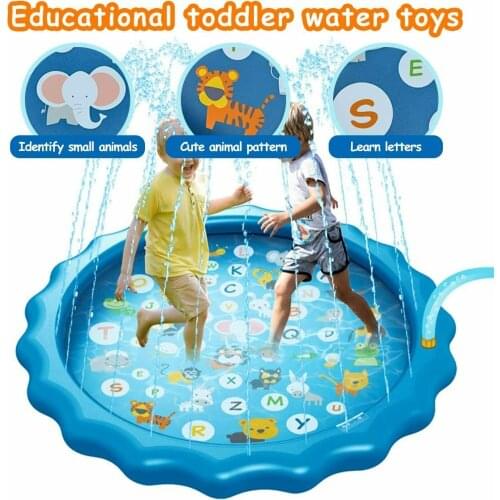 Toys for Kids boys girls Spray Pool Sprinkler Pad Water Spray pad Splash Play Mat Toys Inflatable Splash Play