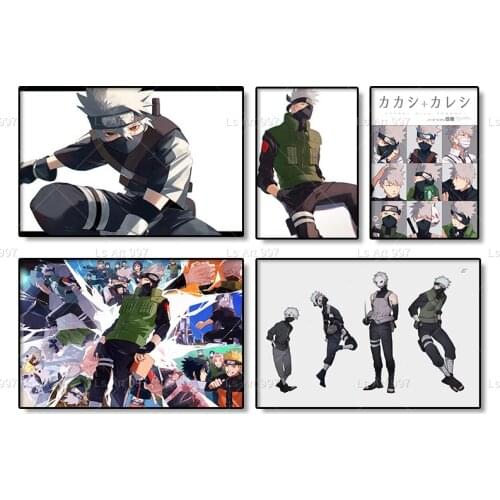 Naruto HD Print Kakashi Anime Canvas Painting Home Decoration Living Room Wall Art Cartoon Poster Decor Children Gift Cudros