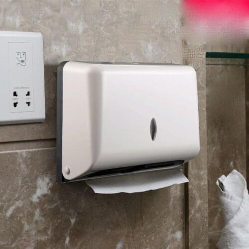 Hand towel dispenser wall-mounted bathroom hotel nail-free hand towel tray 3 Y