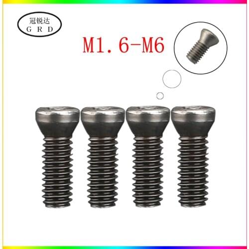 100% new universal nc tool accessories screw milling car screw plum screw M1.6 M1.8 M2 M2.2 M2.5 M3 M3.5 M4 M5 M6 type screw