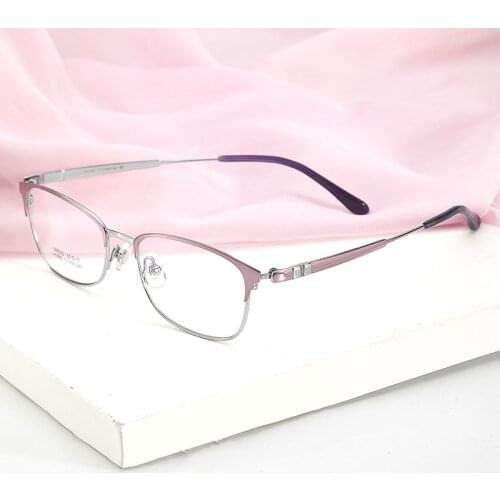 High Quality Pure Titanium Glasses Womens Prescription Eyeglasses Fixing Device Myopia Glasses Frame Optical Glasses Frame 6642