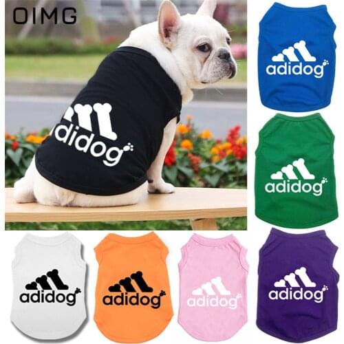 OIMG Pet Clothing Sports Dog Jersy Letter Print Small Dog Shirts For Cat Shirts Summer Puppy Sleeveless Clothes For Pomeranian