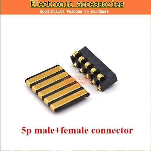 Original 5pair/LOT 5Pin male female battery connector mobile phone battery Connector H2.5
