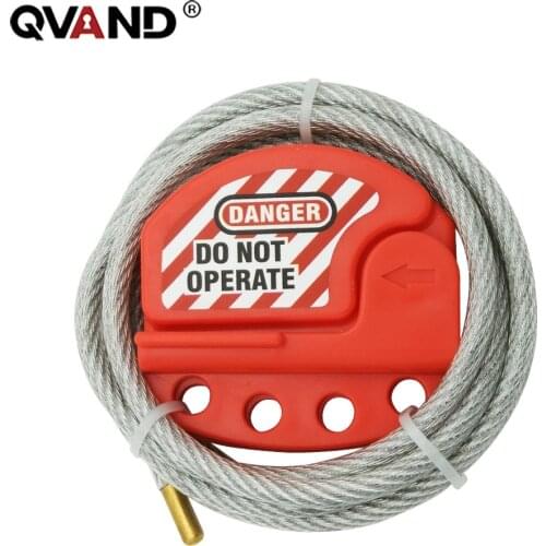 QVNAD Adjustable Universal Steel ABS Body Cable Lockout 4mm or 6mm Length 2m