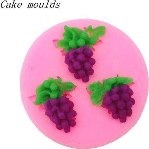 Silicone mold K088 grape shape baking mold Fondant cake mold chocolate mold Decoration tools
