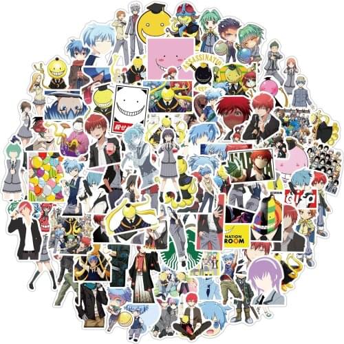 10/50/100Pcs New Japan Anime Stickers Assassination Classroom Graffiti Cartoon Sticker for Luggage Laptop Skateboard Bicycle