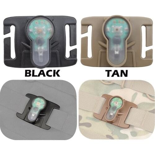 Tactical MOLLE Webbing Signal Light for Airsoft Hunting Vest Survival Vest Outdoor Rescue Bicycle Strobe Light Waterproof