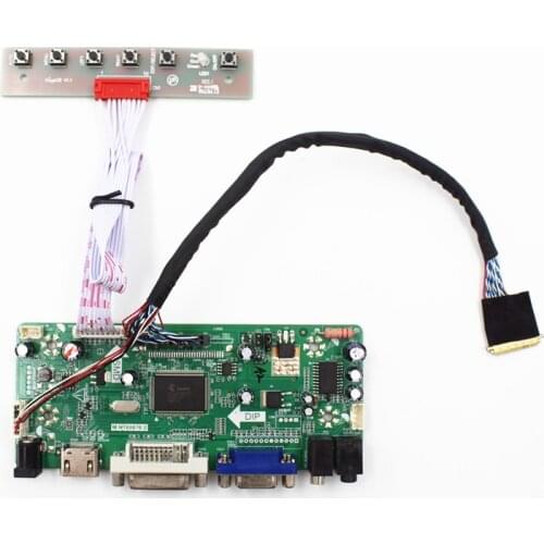 TFT lcd controller board kit with VGA DVI HDMI-compatible AUIDIO for 15.6 inch 1920X1080 N156HGE-L11 LVDS diy by free shipping
