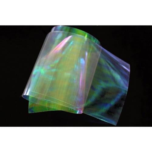 Tigofly 10 pcs 19X10cm Clear Fly Tying Rainbow Film Sabiki Rig Making Shrimp Flash Back Wings Scud Nymph Fly Tying Materials