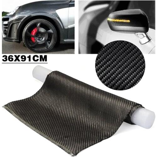 Carbon Fiber Cloth Twill Weave 1 Roll 36*91cm Multi Purpose For Bicycle Frame Car Engines Decoration DIY Fabric