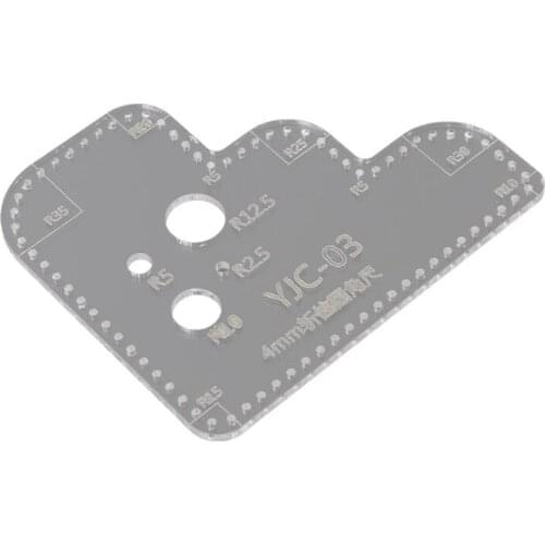 Leather Craft Perspex Acrylic Cutting Stencil Template For DIY Scrapbooking Embossing Decorative Corner Sewing Tool