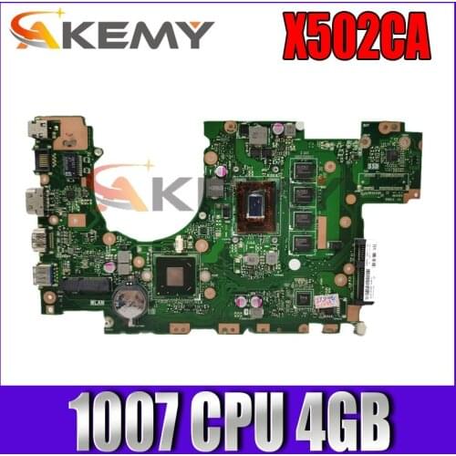X502CA With 1007 CPU 4GB Memory Mainboard For ASUS X502CA X402CA Laptop Motherboard 60NB00I0-MBD080 100% Tested free shipping