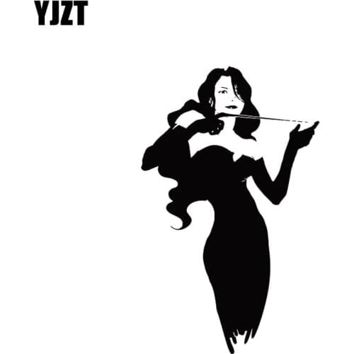YJZT 8.7*14CM Bold Girl Waving Whip Finding Fun Popular Fashion Style Vinyl Decal Black/Silver Car Sticker C20-0790