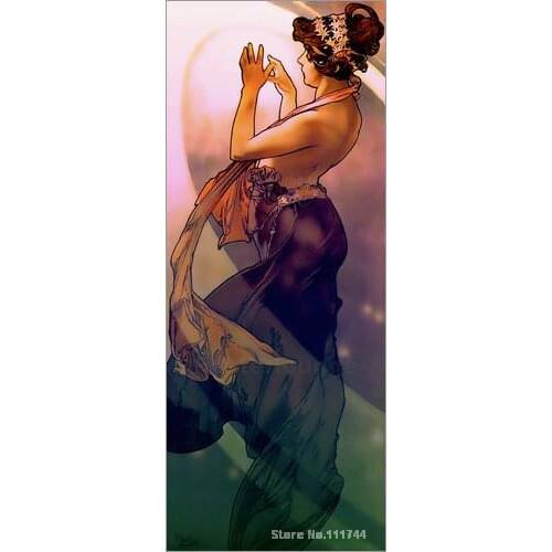 Paintings of women The Pole Star Alphonse Mucha art High quality Hand painted