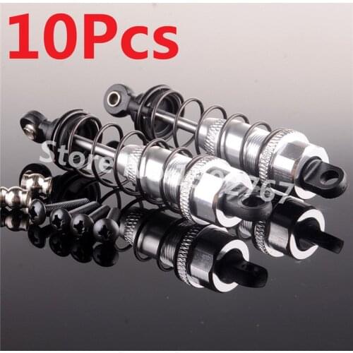 10Pcs RC Aluminum Front Oil Adjustable Shock Absorber 84mm K949-010 For 1/10 Scale Models Car WLtoys K949 CLIMBING Rock Crawler