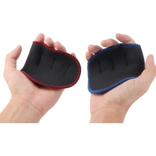 2Pcs Anti Skid Weight Lifting Training Gloves Sports Dumbbell Grips Pads Gym Workout Exercises Hand Palm Protector