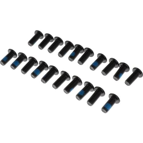 20Pcs Bike Cycling Disc Brake Rotor Steel Alloy M5x10mm Bolts Screws