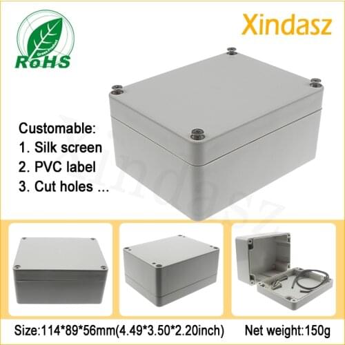 5pcs/Lot 114*89*56mm waterproof plastic enclosure junction box ip65 project boxes electronic