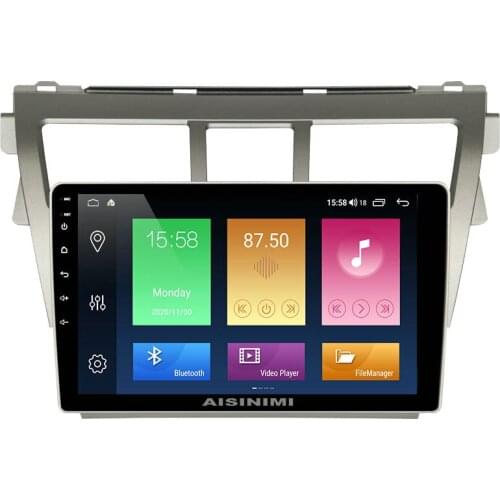 AISINIMI Android 10 Car Dvd Player navigation For TOYOTA VIOS 2007-2013 Car Audio Gps Multimedia Stereo Monitor