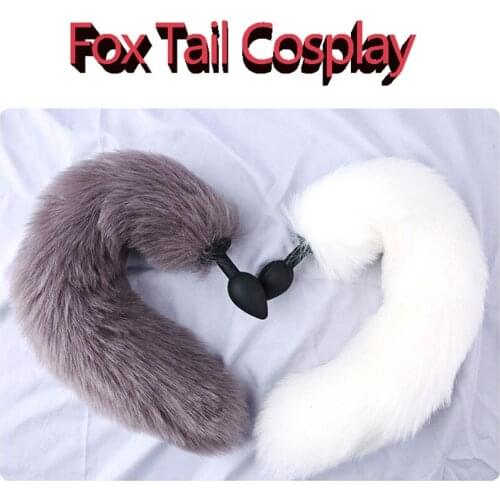 Sex Shop New Fox Tail Anal Plug Smooth Fur butt plug tail Anal Sex Toys For Women BDSM Adult Games Fox Tail Cosplay Sex Products