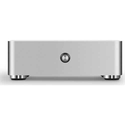 ITX Mini Computer Case Desktop All Aluminum Computer HTPC Small Case Horizontal Mini Chassis