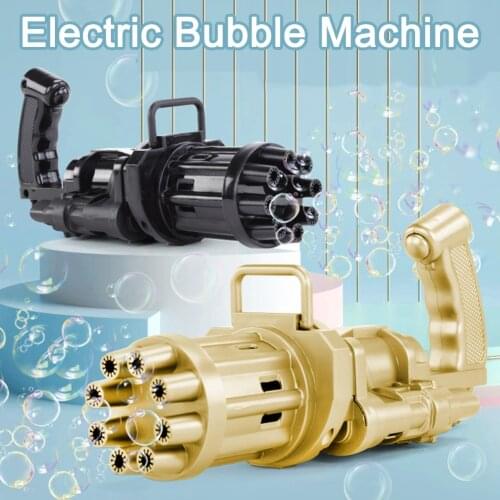 Kids Automatic Bubble Gun Toys Summer Soap Water Bubble 2 in 1 Electric Bubble Machine For Children Gift