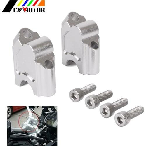 Motorcycle CNC Aluminum HandleBar Clamp Riser Adaptor For BMW F650GS F700GS 08 09 10 11 12 13 14 15 16 17 2008 2009 20010-2017