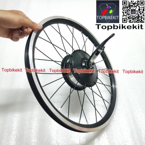 AKM 74mm Motor 36V250W Front Hub Motor Fork Size 74mm 28holes with 16inch 349wheel Rim 36V 250W Suitable for 74mm brompton Bike