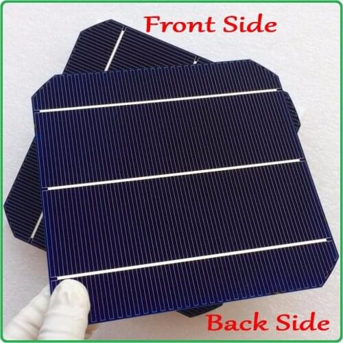 Newest solar panel cell double-side Max 6.4W/pc Monocrystalline Mono solar cell 6x6 with enough 40m tab wire and 5m busbar wire