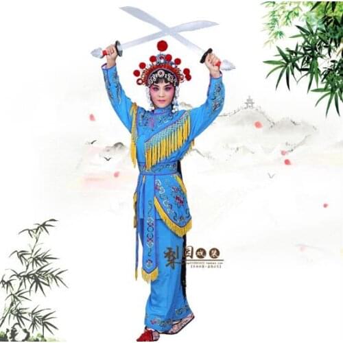Peking Opera clothing stage costumes daomadan female Soldiers clothing TV movie Stage Woman General Outfit Sichuan Yue Kun Opera