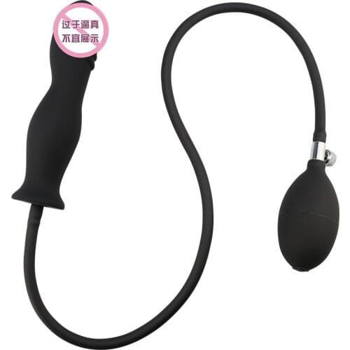 Huge Inflator Silicone Inflatable Dildo Anal Plug Pump Anal Dilator Sex Toys for Women Men Adult Products Expandable Butt Plug