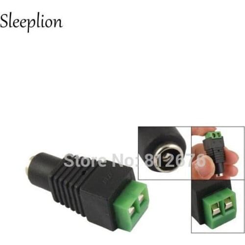 Sleeplion Wholesale 5.5mm x 2.1mm DC Power Cable Female Connector Plug for CCTV Camera,50 PCS