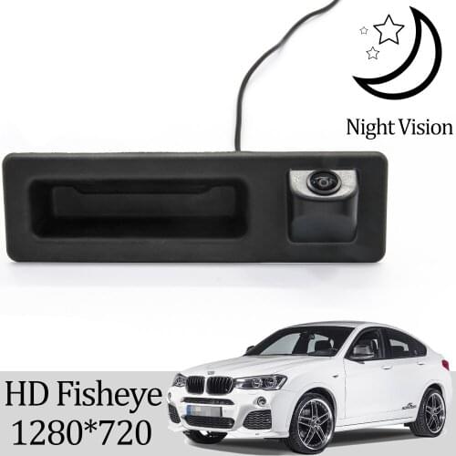 Owtosin HD 720P Rear View Trunk Handle Camera For BMW X4 F26 2014 2015 2016 2017 Car Reversing Parking Monitor Accessories