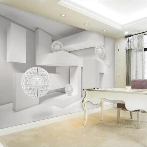 Custom wallpaper 3d photo mural solid geometry ball modern architecture space TV background wall papers home decor 3d wallpaper
