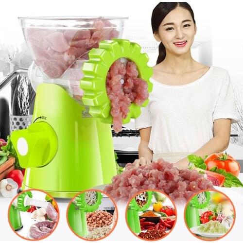 Manual Meat Mincer Sausage Vegetable Slicer Cutter Potato Chopper Carrot Grater Stainless Steel Blade Meat Grinder Kitchen Tools