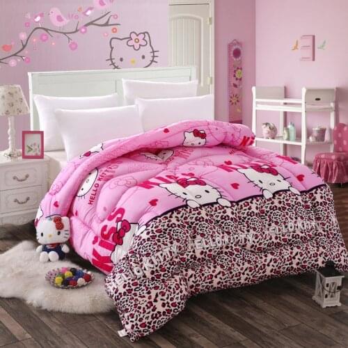 Quilted quilt 3D Printed quilt Warm comforter soft duvet twin queen king size blanket Comforter Filler winter Thicken down quilt