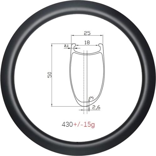 SPDSF 430g SUPERLIGHT 700C 50mm road bike carbon rims disc clincher Asymmetric 25mm wide UD 3K 12K 16-32H gravel bicycle wheels