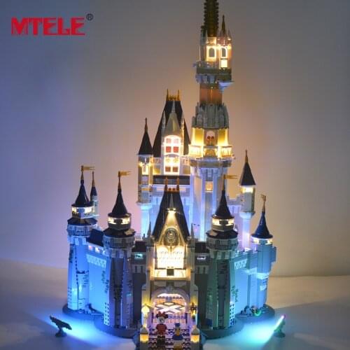 MTELE LED Light Kit For 71040 Cinderella Princess Castle Compatible With 16008 (Not Include The Model)