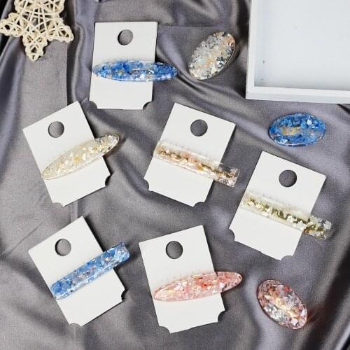 2019 Korea Pink Shell Hairpins Vintage Hair Clips for Women Girls Hairpin Hair Accessories Geometric Snap Barrette