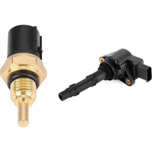 1Pcs 37870-Pk2-005 Water Coolant Temperature Senso & 1Pcs Ignition Coil 2729060060 for Mercedes W164