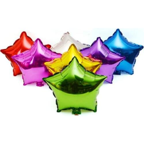 10pcs 25cm Foil pentagram aluminum balloons wedding decoration birthday party decoration balloon for children 5z-SH035-10