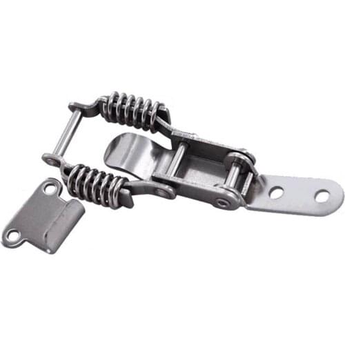 100pcs/lot Manufacturers selling 304 stainless steel spring buckles industrial box lock Luggage hardware duck mouth lock