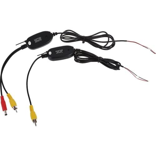 2.4GHZ RCA Wireless Video Transmitter Receiver Kit Set for Car Rearview Backup Camera Monitor DVD Player GPS