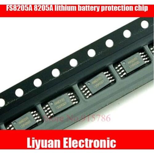 50pcs New FS8205A 8205A lithium battery protection chip MSOP8 battery protection IC