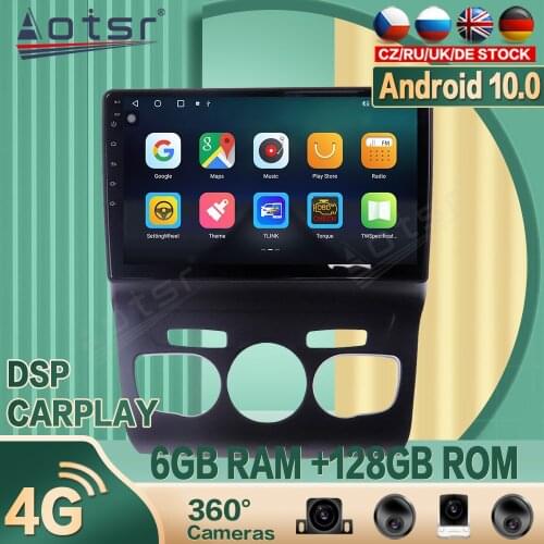 For Citroen C4 2010-16 Android Car radio Player GPS Navigation 360 Paronomic camera Auto Stereo Multimedia DSP Carplay 4G SIM