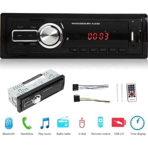 Alloet 5208E Car Stereo Audio Player Bluetooth TF Card U Disk AUX-Input FM Radio Auto Head Unit FM Radio Head Unit MGO3