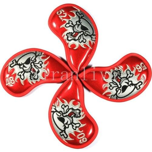 Skull Iron Golf Head Covers Club covers Golf Club Head Covers Iron Putter Protective Case HeadCovers Set