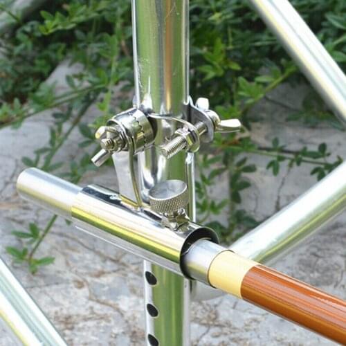 Bracket Clamp Corrosion Resistance Practical Anti-slip Outdoor Fishing Rod Holder Boat Chair Mount Stainless Steel Rail Clip